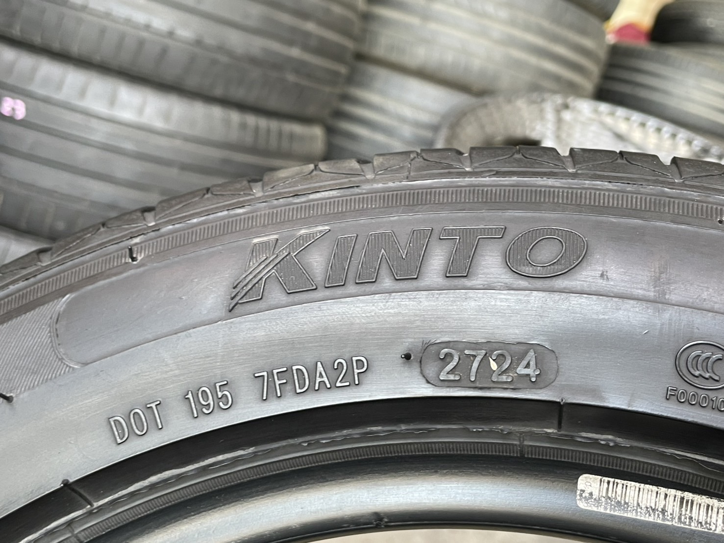 ยางมือสอง สภาพสวย ปี 2024 ยี่ห้อ Kinto รุ่น SC-901 ขนาด 195/55R15 - Image 9